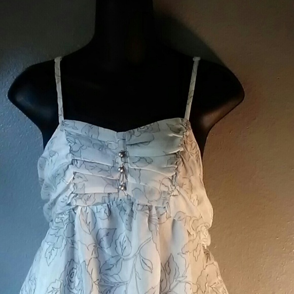 XXl s/p adjustable strap layered ruffles top - Picture 2 of 8